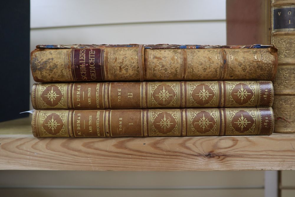 Miscellaneous 19th century bindings, including Monstrelets Chronicles, 2 vols, Bohn, 1853,